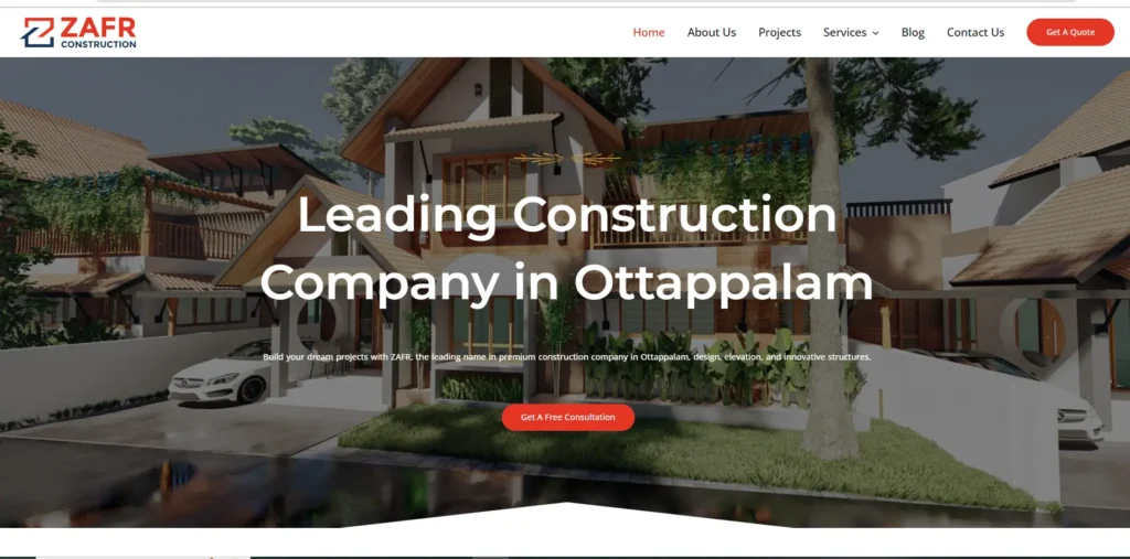 zafr constructions website