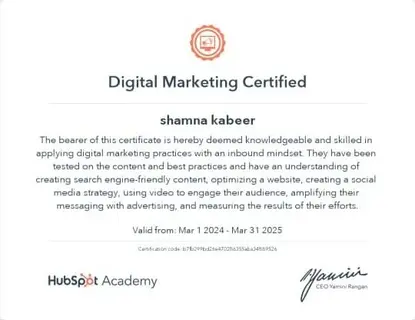 Digital Marketing Certified Online Marketing Strategist